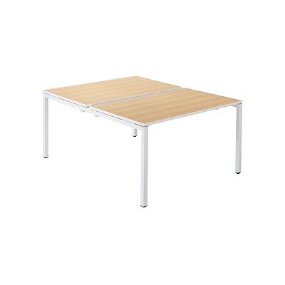 Kaiserkraft Bürotisch - 1400x800/1660 mm Weiß / Buche, Buche, Weiß - Bürotisch Kaiserkraft Bürotisch - 1400x800/1660 mm Weiß / Buche, Buche, Weiß - Bürotisch