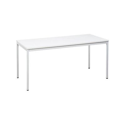 Gürkan Mehrzwecktisch - Weiß Rechteckig Stahlrahmen - 120x80 cm Gürkan Mehrzwecktisch - Weiß Rechteckig Stahlrahmen - 120x80 cm