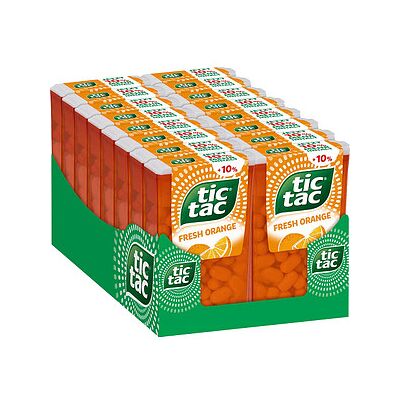 Tic Tac Frische Orangensüßigkeiten - Fruchtige Erfrischung Tic Tac Frische Orangensüßigkeiten - Fruchtige Erfrischung