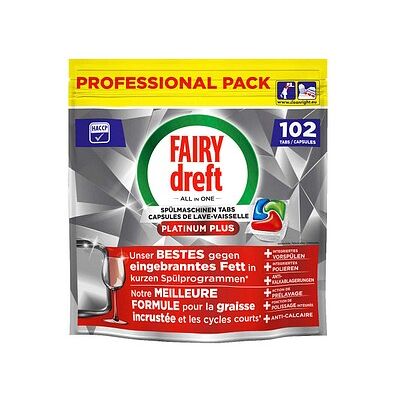 FAIRY Professional PLATINUM PLUS Spülmaschinentabs 102 St., 102 St. FAIRY Professional PLATINUM PLUS Spülmaschinentabs 102 St., 102 St.