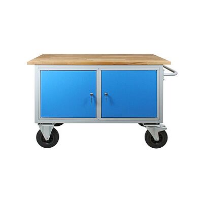 ADB Werkbank lichtgrau, lichtblau 130,0 x 60,0 x 82,7 cm ADB Werkbank lichtgrau, lichtblau 130,0 x 60,0 x 82,7 cm