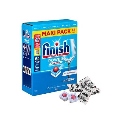 finish POWERBALL POWER CLASSIC ALL IN 1 Spülmaschinentabs 64 St., 64 St. finish POWERBALL POWER CLASSIC ALL IN 1 Spülmaschinentabs 64 St., 64 St.