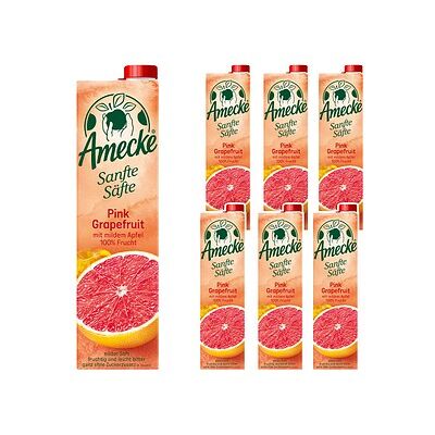 Amecke Sanfte Säfte Pink Grapefruit-Apfel-Sweetie Fruchtsaftkonzentrat 6x 1,0 l Amecke Sanfte Säfte Pink Grapefruit-Apfel-Sweetie Fruchtsaftkonzentrat 6x 1,0 l