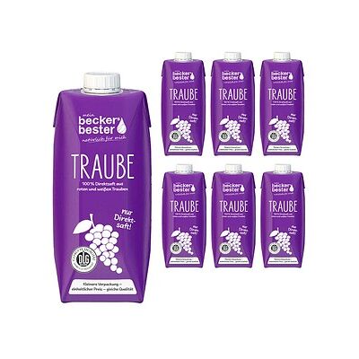 beckers bester Traubensaft rot Direktsaft 6x 0,75 l beckers bester Traubensaft rot Direktsaft 6x 0,75 l