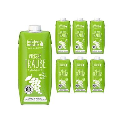 beckers bester Traubensaft weiß Direktsaft 6x 0,75 l beckers bester Traubensaft weiß Direktsaft 6x 0,75 l