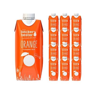 beckers bester ORANGE Direktsaft 12x 0,33 l beckers bester ORANGE Direktsaft 12x 0,33 l