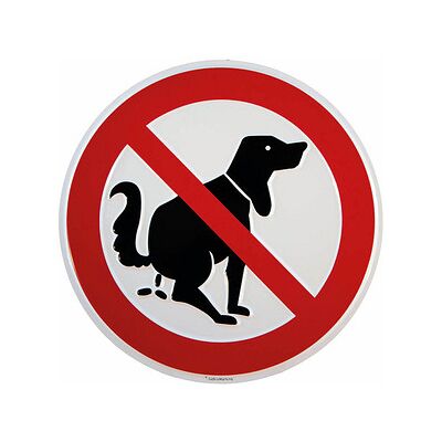 SafetyMarking Verbotsschild „Hier kein Hundeklo“ rund 20,0 cm SafetyMarking Verbotsschild „Hier kein Hundeklo“ rund 20,0 cm