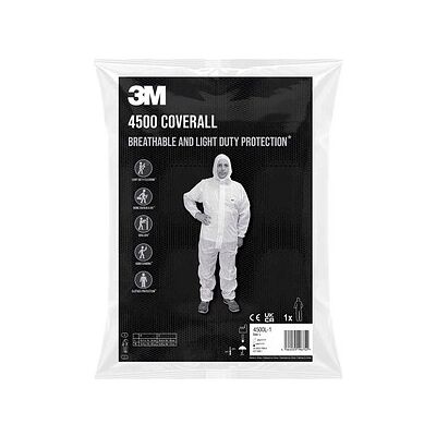 3M unisex Arbeitsoverall 4500 weiß Größe L 3M unisex Arbeitsoverall 4500 weiß Größe L