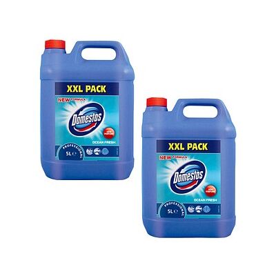 Domestos OCEAN FRESH Badreiniger 2x 5 l, 2 St. Domestos OCEAN FRESH Badreiniger 2x 5 l, 2 St.