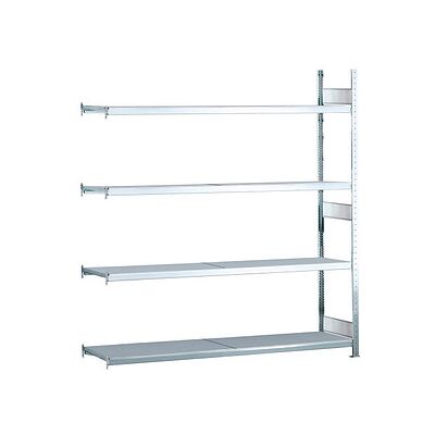 SCHULTE Anbau-Schwerlast-Weitspannregal WS 2000 15591 silber 200,0 x 40,0 x 250,0 cm SCHULTE Anbau-Schwerlast-Weitspannregal WS 2000 15591 silber 200,0 x 40,0 x 250,0 cm