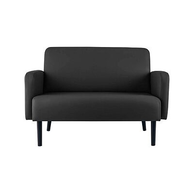 PAPERFLOW 2-Sitzer Sofa LISBOA - Kunstleder, Schwarz - Sofa PAPERFLOW 2-Sitzer Sofa LISBOA - Kunstleder, Schwarz - Sofa