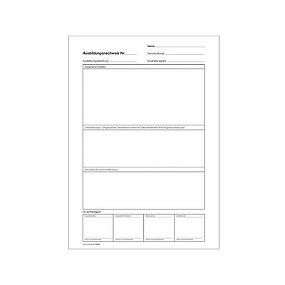RNK-Verlag Ausbildungsnachweis, wöchentliche/monatliche Eintragungen Formularbuch 5084, 1 St. RNK-Verlag Ausbildungsnachweis, wöchentliche/monatliche Eintragungen Formularbuch 5084, 1 St.