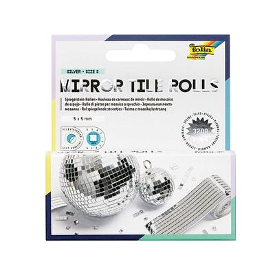 folia Mosaiksteine silber MIRROR TILE ROLLS S, 2 St. folia Mosaiksteine silber MIRROR TILE ROLLS S, 2 St.