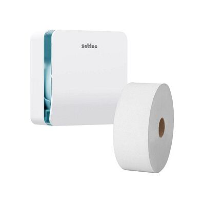 Satino Toilettenpapierspender HYGINITY S JT1 System 333404 weiß Kunststoff, 1 St. Satino Toilettenpapierspender HYGINITY S JT1 System 333404 weiß Kunststoff, 1 St.