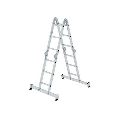 Günzburger Steigtechnik Vielzweckleiter - 12 Stufen, Aluminium, Sicher Günzburger Steigtechnik Vielzweckleiter - 12 Stufen, Aluminium, Sicher