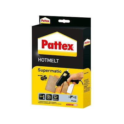 Pattex Supermatic Hot Melt Heißklebepistole schwarz, 1 Set Pattex Supermatic Hot Melt Heißklebepistole schwarz, 1 Set