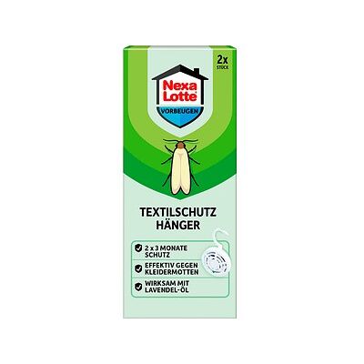 Nexa Lotte® Mottenschutz Textilschutz Hänger weiß, 2 St. Nexa Lotte® Mottenschutz Textilschutz Hänger weiß, 2 St.