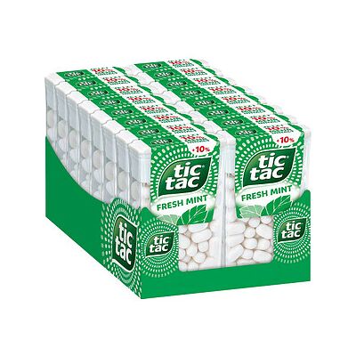 tic tac fresh mint Bonbons 16x 54 g, 16 St. tic tac fresh mint Bonbons 16x 54 g, 16 St.