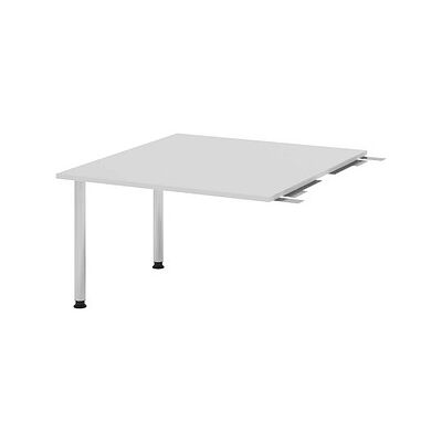 HAMMERBACHER Verbindungsplatte höhenverstellbar KT12C lichtgrau, chrom rechteckig 120,0 x 130,0 x 72,0 - 74,0 cm HAMMERBACHER Verbindungsplatte höhenverstellbar KT12C lichtgrau, chrom rechteckig 120,0 x 130,0 x 72,0 - 74,0 cm