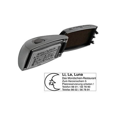 COLOP Textstempel, individualisierbar EOS Stamp Mouse 30 selbstfärbend schwarz mit Logo, 1 St. COLOP Textstempel, individualisierbar EOS Stamp Mouse 30 selbstfärbend schwarz mit Logo, 1 St.