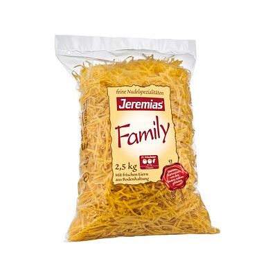 Jeremias® Family Bandnudeln 4 mm 2,5 kg, 1 St. Jeremias® Family Bandnudeln 4 mm 2,5 kg, 1 St.