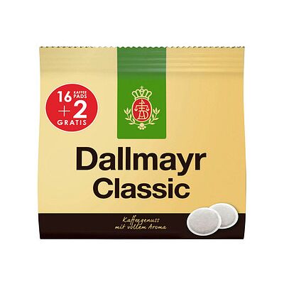 Dallmayr Classic Kaffeepads, Arabica- und Robustabohnen 18 St. Dallmayr Classic Kaffeepads, Arabica- und Robustabohnen 18 St.