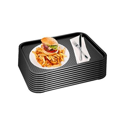 APS Tabletts schwarz eckig 53,0 x 32,5 cm, 10 St. APS Tabletts schwarz eckig 53,0 x 32,5 cm, 10 St.