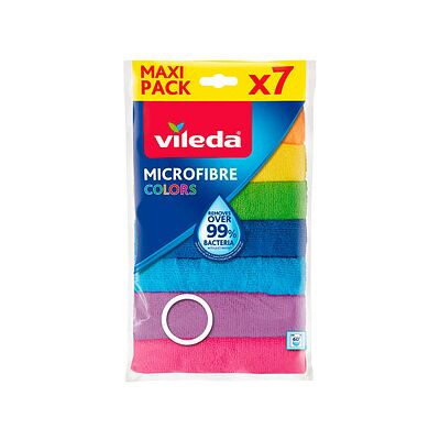 vileda COLORS MAXI PACK Mikrofasertücher 60 °C waschbar, 7 St. vileda COLORS MAXI PACK Mikrofasertücher 60 °C waschbar, 7 St.