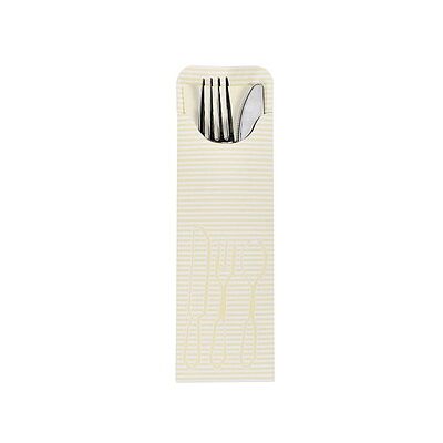 PAPSTAR Bestecktaschen creme 7,3 x 23,5 cm, 100 St. PAPSTAR Bestecktaschen creme 7,3 x 23,5 cm, 100 St.