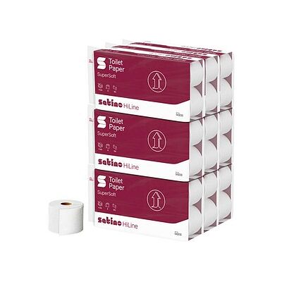 Satino Toilettenpapier HiLine SuperSoft 4-lagig, 72 Rollen Satino Toilettenpapier HiLine SuperSoft 4-lagig, 72 Rollen