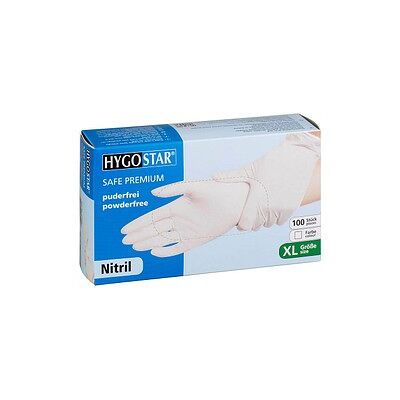 Hygostar Nitrilhandschuhe - puderfrei, weiß, XL Hygostar Nitrilhandschuhe - puderfrei, weiß, XL
