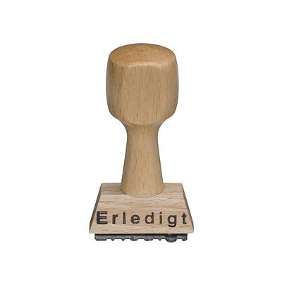 Neutral Textstempel "Erledigt" ohne Logo, 1 St. Neutral Textstempel "Erledigt" ohne Logo, 1 St.
