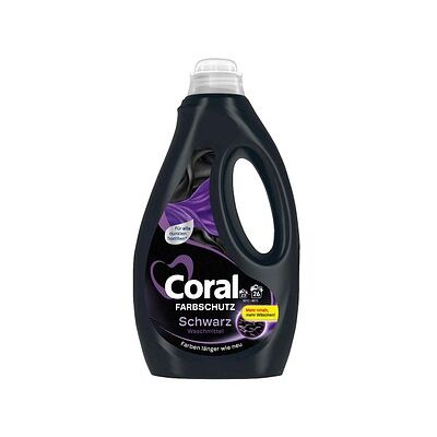 Coral FARBSCHUTZ SCHWARZ Waschmittel flüssig, 1,3 l Coral FARBSCHUTZ SCHWARZ Waschmittel flüssig, 1,3 l