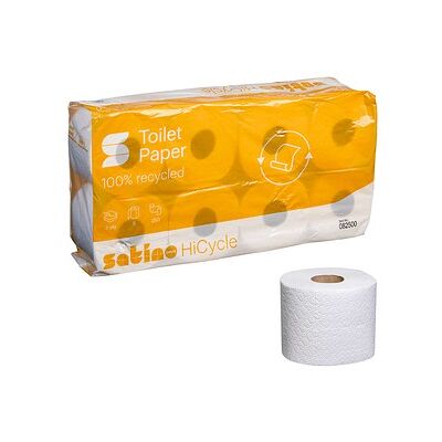Satino Toilettenpapier HiCycle 2-lagig Recyclingpapier, 64 Rollen Satino Toilettenpapier HiCycle 2-lagig Recyclingpapier, 64 Rollen