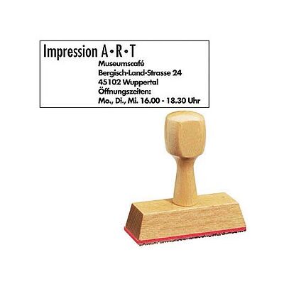 Neutral Textstempel, individualisierbar ohne Logo, 1 St. Neutral Textstempel, individualisierbar ohne Logo, 1 St.