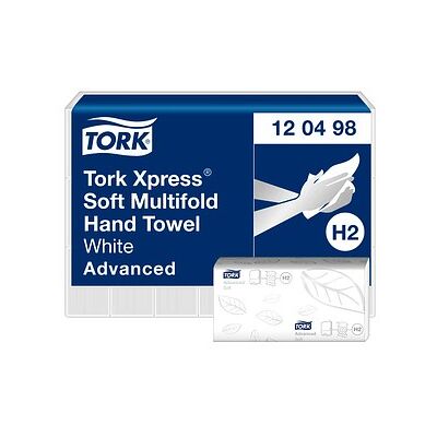 TORK Papierhandtücher 120498 Xpress® Soft H2 Advanced Interfold-Falzung 2-lagig 3.780 Tücher TORK Papierhandtücher 120498 Xpress® Soft H2 Advanced Interfold-Falzung 2-lagig 3.780 Tücher