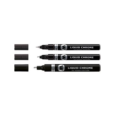 MOLOTOW LIQUID CHROME™ Acrylstifte-Set chrom 3 St. MOLOTOW LIQUID CHROME™ Acrylstifte-Set chrom 3 St.