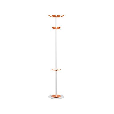 PAPERFLOW Weißer Metall-Garderobe 8 Haken 35x175cm PAPERFLOW Weißer Metall-Garderobe 8 Haken 35x175cm