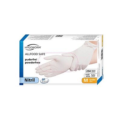 HYGOSTAR unisex Einmalhandschuhe ALLFOOD SAFE weiß Größe M, 250 St. HYGOSTAR unisex Einmalhandschuhe ALLFOOD SAFE weiß Größe M, 250 St.