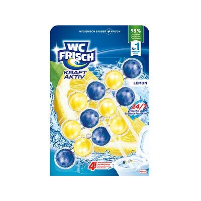 WC FRISCH KRAFT AKTIV WC-Duftspüler Lemon, 3x 50,0 g WC FRISCH KRAFT AKTIV WC-Duftspüler Lemon, 3x 50,0 g