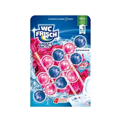 WC FRISCH KRAFT AKTIV WC-Duftspüler Blütenfrische, 3x 50,0 g WC FRISCH KRAFT AKTIV WC-Duftspüler Blütenfrische, 3x 50,0 g