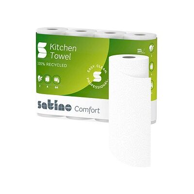 Satino Küchenrollen comfort 2-lagig, 4 Rollen Satino Küchenrollen comfort 2-lagig, 4 Rollen