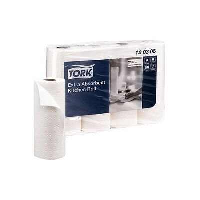 TORK Weiße Papiertücher - 4 Rollen TORK Weiße Papiertücher - 4 Rollen