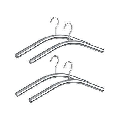 WENKO Kleiderbügel Dry silber, 4 St. WENKO Kleiderbügel Dry silber, 4 St.