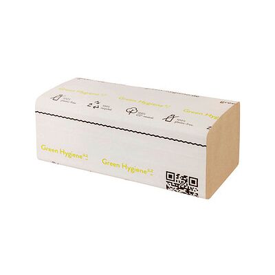 Green Hygiene® Papierhandtücher FALK Zick-Zack-Falzung 1-lagig 5.000 Tücher Green Hygiene® Papierhandtücher FALK Zick-Zack-Falzung 1-lagig 5.000 Tücher