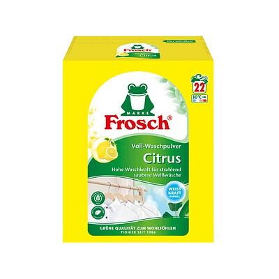 Frosch® Citrus Waschmittel Pulver, 1,45 kg Frosch® Citrus Waschmittel Pulver, 1,45 kg