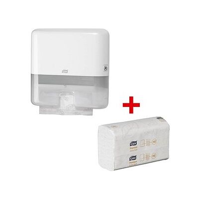 TORK Papierhandtuchspender-Set Elevation Xpress® H2 Mini Starter Pack 952100, inkl. 100 Tücher 952100 weiß Kunststoff, 1 Set TORK Papierhandtuchspender-Set Elevation Xpress® H2 Mini Starter Pack 952100, inkl. 100 Tücher 952100 weiß Kunststoff, 1 Set