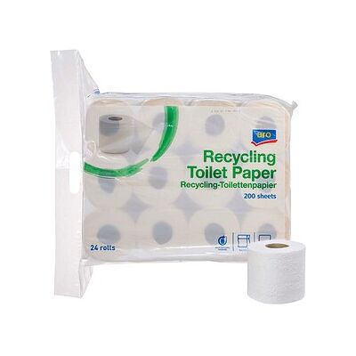 aro Toilettenpapier 2-lagig Recyclingpapier, 24 Rollen aro Toilettenpapier 2-lagig Recyclingpapier, 24 Rollen