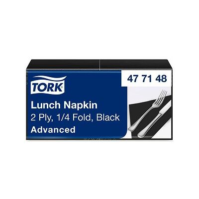 TORK Servietten Lunch Advanced schwarz 2-lagig 32,5 x 32,8 cm, 200 St. TORK Servietten Lunch Advanced schwarz 2-lagig 32,5 x 32,8 cm, 200 St.