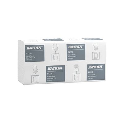 KATRIN Papierhandtücher 61600 PLUS Non Stop L3 Interfold-Falzung 3-lagig 2.500 Tücher KATRIN Papierhandtücher 61600 PLUS Non Stop L3 Interfold-Falzung 3-lagig 2.500 Tücher